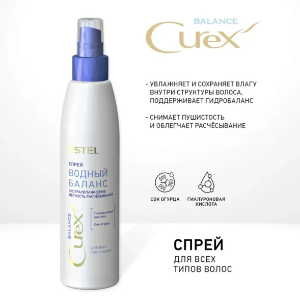 Спрей для всех типов волос Водный баланс / CUREX BALANCE 200 мл