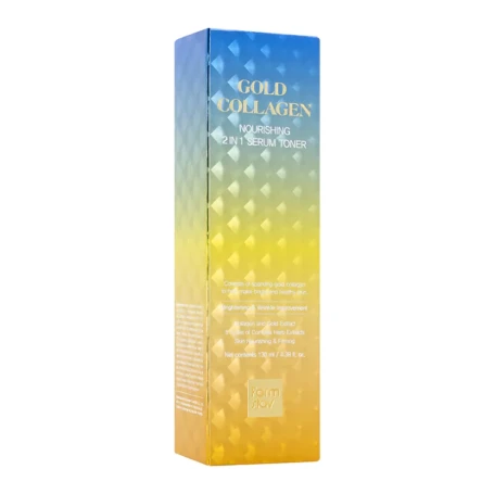 Тонер-сыворотка для лица / GOLD COLLAGEN NOURISHING 2 IN1 SERUM TONER 130 мл