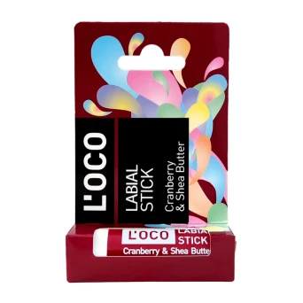 Бальзам для губ, клюква&amp;масло ши / L’OCO LABIAL STICK 5,1 гр