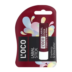 Бальзам для губ, клюква&amp;масло ши / L’OCO LABIAL STICK 5,1 гр