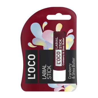 Бальзам для губ, клюква&amp;масло ши / L’OCO LABIAL STICK 5,1 гр