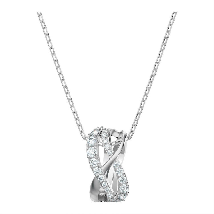 Swarovski 5563906 TWIST: кулон ROWS CZWH/RHS