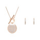 Swarovski 5574915 GINGER: ожерелье+серьги T BAR CRY/ROS