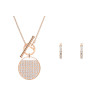 Swarovski 5574915 GINGER: ожерелье+серьги T BAR CRY/ROS