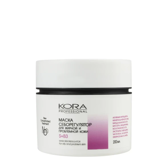Маска себорегулятор для жирной и проблемной кожи / KORA PROFESSIONAL 200 мл