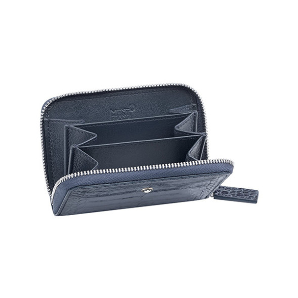 Montblanc 00112976 монетница на молнии индиго