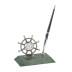 1825 Подставка "Штурвал" с часами и ручкой