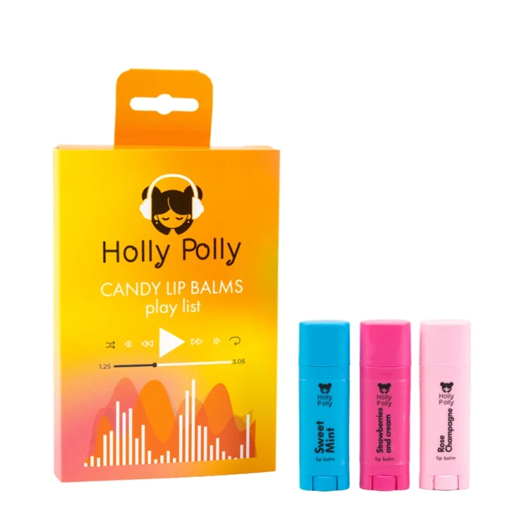 Набор бальзамов для губ / CANDY LIP BALMS 3х4,8 гр