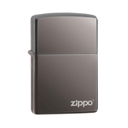 150ZL Зажигалка ZIPPO Classic , латунь/сталь с покрытием Black Ice, чёрный
