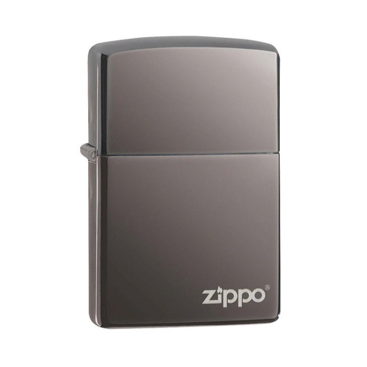 150ZL Зажигалка ZIPPO Classic , латунь/сталь с покрытием Black Ice, чёрный