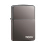 150ZL Зажигалка ZIPPO Classic , латунь/сталь с покрытием Black Ice, чёрный