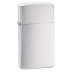 1600 Зажигалка ZIPPO Slim, латунь/сталь с покрытием Brushed Chrome, серебристый