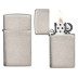 1600 Зажигалка ZIPPO Slim, латунь/сталь с покрытием Brushed Chrome, серебристый