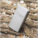 1607 Зажигалка ZIPPO Slim, латунь/сталь с покрытием Street Chrome, серебристый