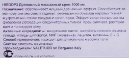 Крем массажный дренажный / BODY MASSAGE 1000 мл