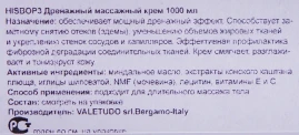 Крем массажный дренажный / BODY MASSAGE 1000 мл