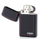 1618 Зажигалка ZIPPO Slim, латунь/сталь с покрытием Black Matte, чёрный