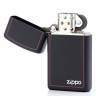 1618 Зажигалка ZIPPO Slim, латунь/сталь с покрытием Black Matte, чёрный