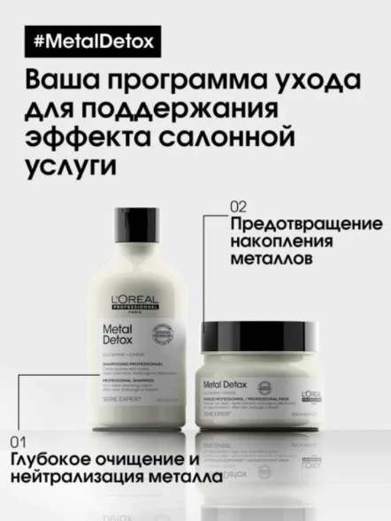Маска для восстановления окрашенных волос / METAL DETOX 250 мл