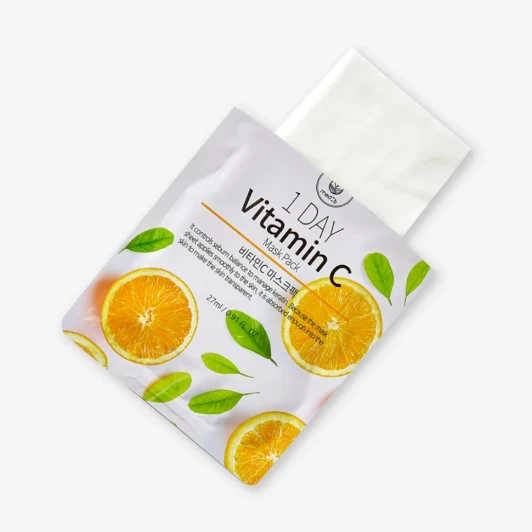 Маска тканевая с витамином С / Med B 1 Day Vitamin C Mask Pack, 27 мл