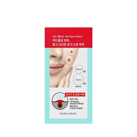 Патчи от прыщей для лица / Skin &amp; AC Mild Red Spot Patch 1 г х 12 шт