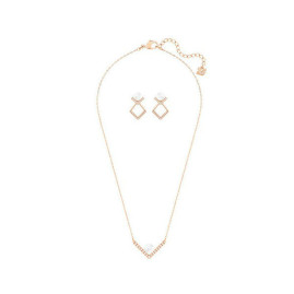 Swarovski 5219747 Кулон+серьги EDIFY прозр.роз.золото