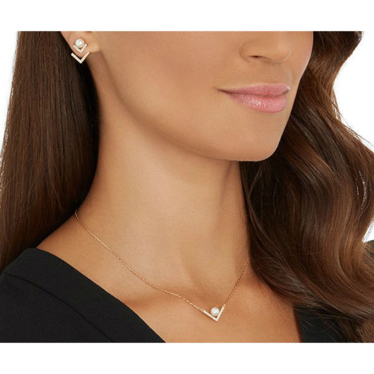 Swarovski 5219747 Кулон+серьги EDIFY прозр.роз.золото