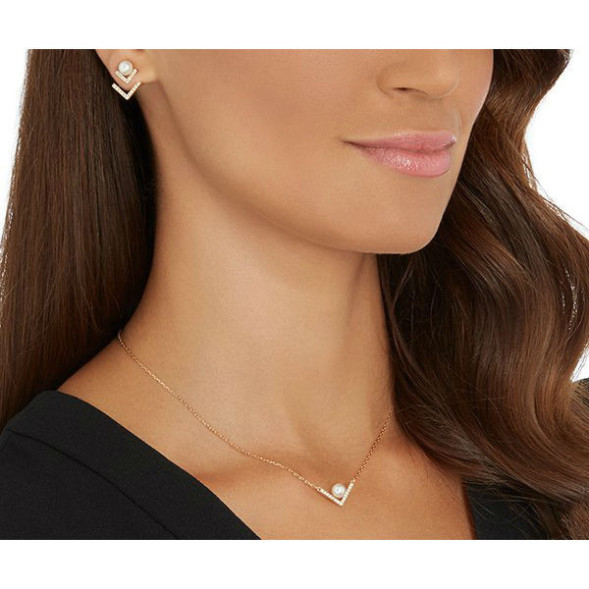 Swarovski 5219747 Кулон+серьги EDIFY прозр.роз.золото
