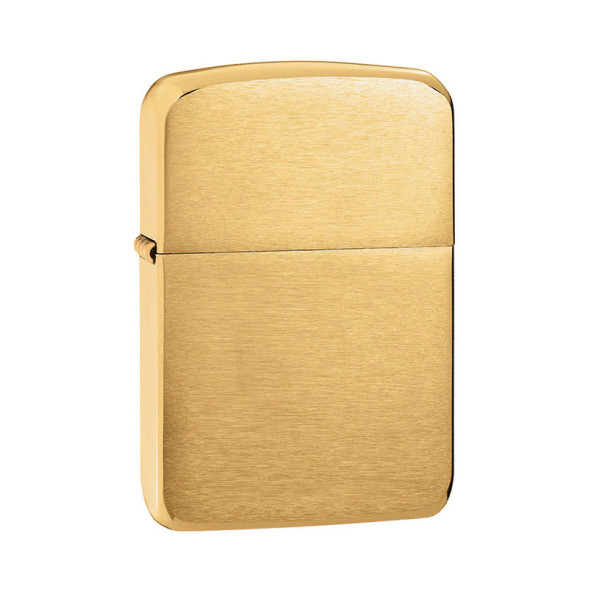 1941B Зажигалка ZIPPO 1941 Replica, латунь/сталь с покрытием Brushed Brass, золотистый