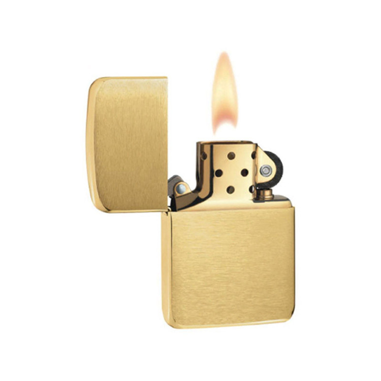 1941B Зажигалка ZIPPO 1941 Replica, латунь/сталь с покрытием Brushed Brass, золотистый
