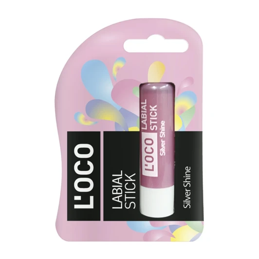 Бальзам для губ, серебристый блеск / L’OCO LABIAL STICK 4,4 гр