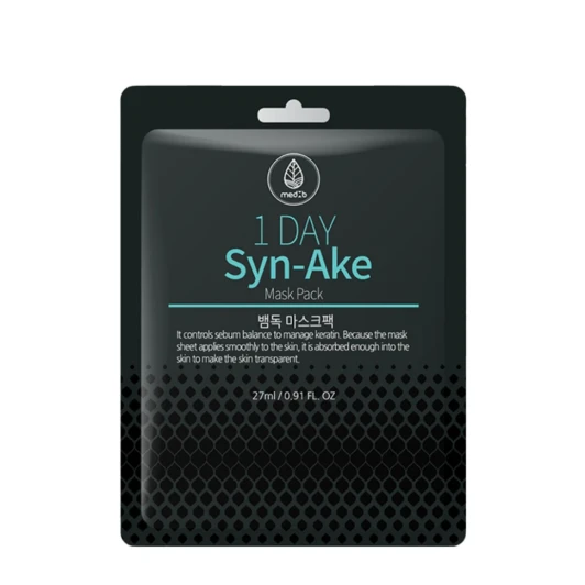 Маска тканевая с пептидом змеиного яда / Med B 1 Day Syn-Ake Mask Pack 27 мл