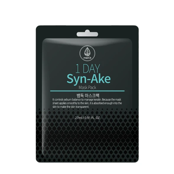 Маска тканевая с пептидом змеиного яда / Med B 1 Day Syn-Ake Mask Pack 27 мл