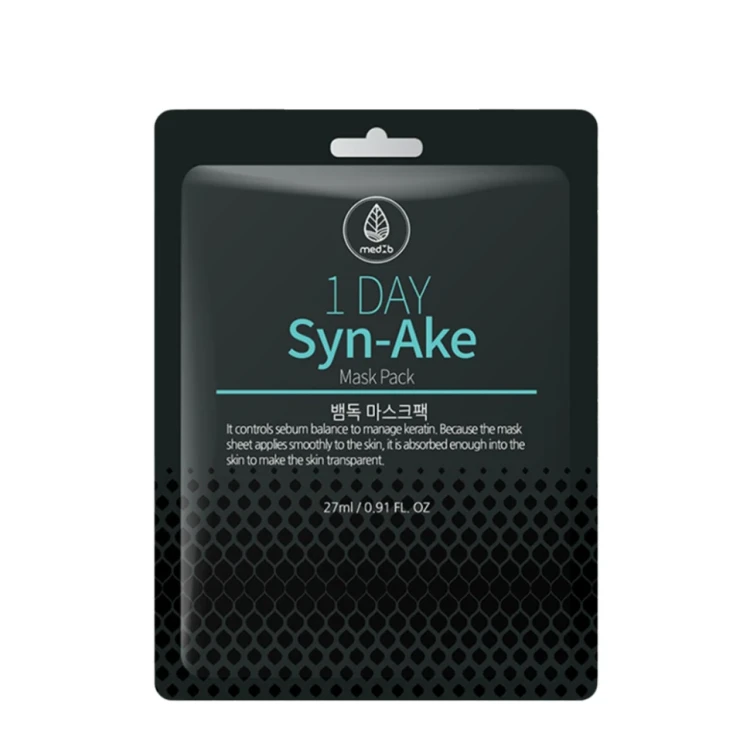 Маска тканевая с пептидом змеиного яда / Med B 1 Day Syn-Ake Mask Pack 27 мл