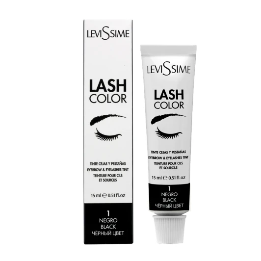 Краска для бровей и ресниц, № 1 черный / Lash Color 15 мл