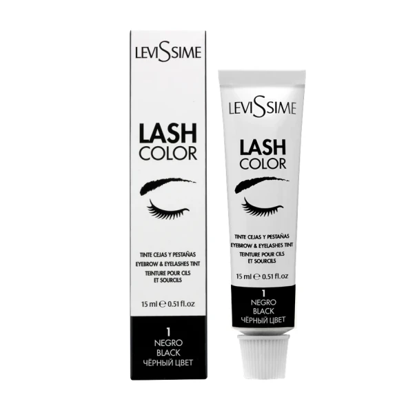 Краска для бровей и ресниц, № 1 черный / Lash Color 15 мл