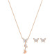 Swarovski 5382365 LILIA: кулон+серьги CRY/ROS