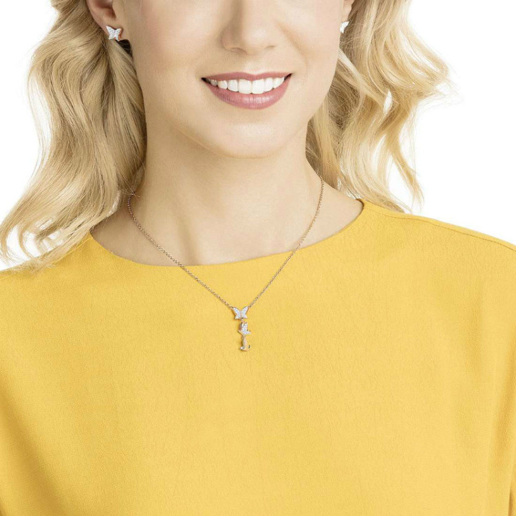 Swarovski 5382365 LILIA: кулон+серьги CRY/ROS
