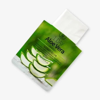 Маска тканевая с экстрактом алоэ вера / Med B 1 Day Aloe Vera Mask Pack 27 мл
