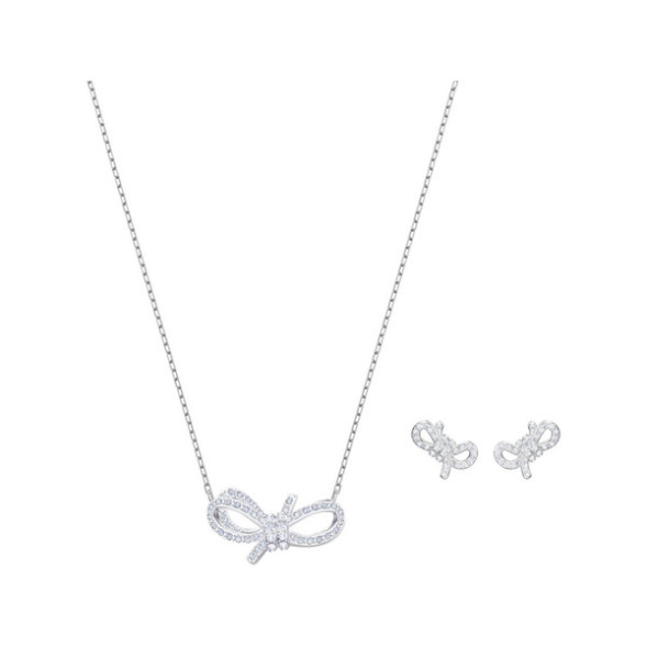 Swarovski 5470594 LIFELONG BOW: кулон+серьги CRY/RHS