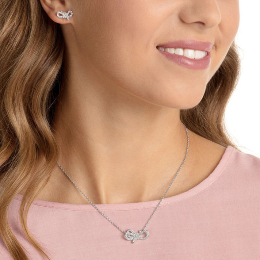 Swarovski 5470594 LIFELONG BOW: кулон+серьги CRY/RHS