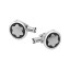 Montblanc 00116661 Запонки кругл сталь монбл оникс