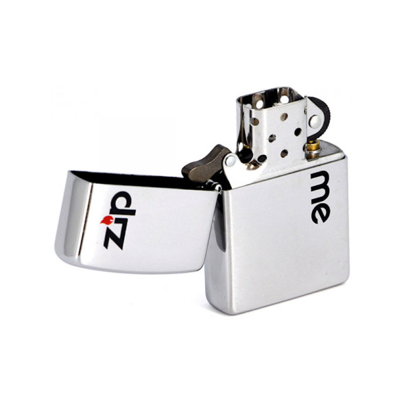 200 Зажигалка ZIPPO Zip Me, латунь/сталь с покрытием Brushed Chrome, серебристый