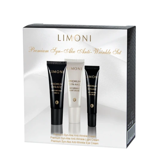 Набор для лица (крем 25 мл, крем для век 15 мл, крем легкий 25 мл) / Premium Syn-Ake Anti-Wrinkle Care Set