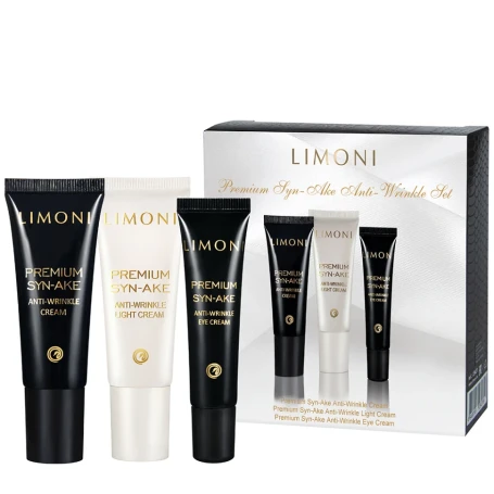 Набор для лица (крем 25 мл, крем для век 15 мл, крем легкий 25 мл) / Premium Syn-Ake Anti-Wrinkle Care Set