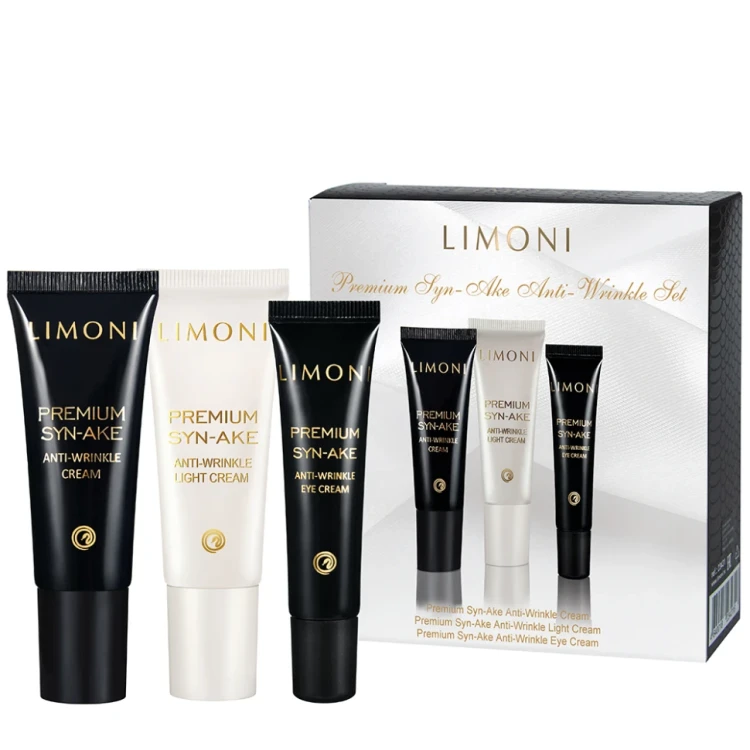 Набор для лица (крем 25 мл, крем для век 15 мл, крем легкий 25 мл) / Premium Syn-Ake Anti-Wrinkle Care Set
