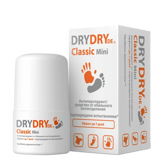 Антиперспирант длительного действия / DryDry De Classic mini Roll On 20 мл