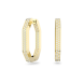 Swarovski 5618304 DEXTERA: серьги HOOP OCT L CRY/GOS