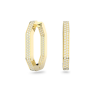 Swarovski 5618304 DEXTERA: серьги HOOP OCT L CRY/GOS