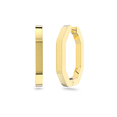 Swarovski 5618304 DEXTERA: серьги HOOP OCT L CRY/GOS